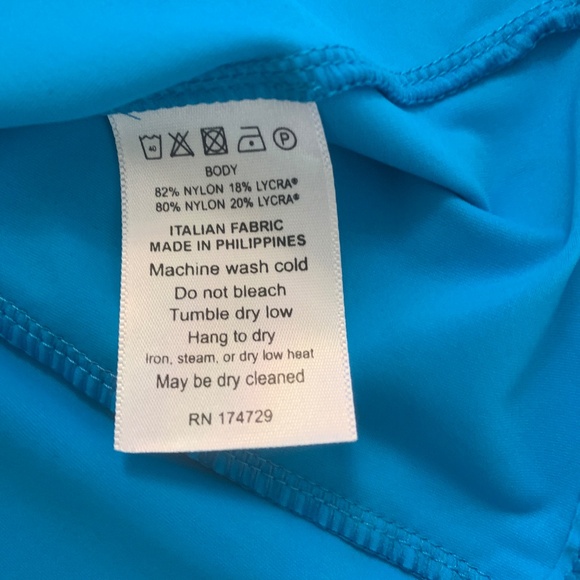 Kinona Turquoise/White/Navy Sleeveless Golf Top sz S - Picture 6 of 6